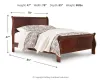 Ashley Furniture B376B8 Alisdair - King Sleigh Bed - Dark Brown