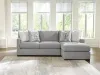 Ashley Furniture PC20804S3 Ashley Furniture PC20804S3 UrbanCrest - 2-Piece Sectional With RAF Corner Chaise - Pewter