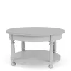 Riverside Furniture 54301 Winston - Round Cocktail Table - Aged Cotton