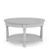 Riverside Furniture 54301 Winston - Round Cocktail Table - Aged Cotton