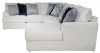 Jackson Furniture Industries 2470/30/72/75-21 Jackson Furniture Industries 2470/30/72/75-21 Polaris - 3 Piece Sectional With Comfort Coil Seating And 9 Included Accent Pillows (Left Side Facing Chaise) - Sugar