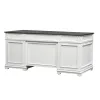 Liberty Furniture 417-HOJ-DSK Allyson Park - Desk - Wirebrushed White / Charcoal