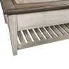Liberty Furniture 824-OT1010 Heartland - Rect Ceiling Tile Cocktail Table - Antique White / Tobacco Tops