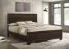 CoasterEveryday 204391KW Kauffman - Wood California King Panel Bed - Dark Cocoa