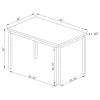 CoasterEveryday 100611 Garza - Rectangular Composite Wood Dining Table - Gray
