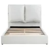 Coaster Fine Furniture 306040Q Gwendoline - Upholstered Queen Platform Bed With Pillow Headboard - White