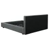 CoasterEssence 316020KW Gregory - California King Upholstered Platform Bed - Graphite
