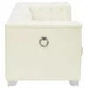 CoasterElevations 505392 Chaviano - Upholstered Track Arm Loveseat - Pearl White