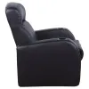 CoasterEssence 600001 Cyrus - Upholstered Track Arm Recliner - Black