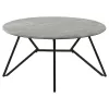 CoasterEveryday 736178 Hadi - Round Smart Top Coffee Table - Cement
