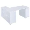 CoasterEveryday 800516 Yvette - 3-Drawer L-Shape Computer Desk - White
