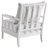 CoasterElevations 903835 Blanchett - Upholstered Bobbin Accent Chair - White And Navy