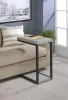 CoasterEveryday 902933 Beck - Engineered Wood C-Shape Sofa Side Table - Cement