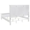 CoasterEssence 201301KEN-S4 Sandy Beach - 4 Piece Eastern King Bedroom Set - White