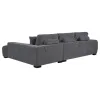 Coaster Fine Furniture 509965 Octavia - Upholstered Sectional Chaise Sofa - Charcoal Gray