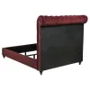 Coaster Fine Furniture 360341F-S5 Devon - 5 Piece Full Bedroom Set - Wine Red And Dark Oak