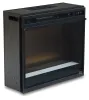 Ashley Furniture W100-02 Entertainment Accessories - Fireplace Insert Glass/Stone - Black