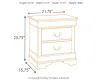 Ashley Furniture B376-92 Alisdair - Two Drawer Night Stand - Reddish Brown