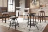 Ashley Furniture D546-530 Ashley Furniture D546-530 Valebeck - Tall UPH Swivel Barstool - White