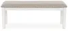 Ashley Furniture D642-00 Robbinsdale - Large Upholstered Dining Room Bench - Antique White