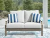 Ashley Furniture P701-835 Rainier Ranch - Loveseat With Cushion - Brown / Beige