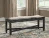 Ashley Furniture D736/25/01(4)/00/76(2) Ashley Furniture D736/25/01(4)/00/76(2) Tyler Creek - 8 Pc. - Dining Room Table, 4 Side Chairs, Bench, 2 Cabinets - Dark Gray