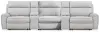 Ashley Furniture PC98802S39 Ashley Furniture PC98802S39 Social Pointe - 5-Piece Power Reclining Sectional With Storage Consoles And Power Armless Recliner - Pearl / Ash