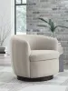 Ashley Furniture A3000786 Annbury - Swivel Accent Chair - Light Beige