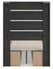 Ashley Furniture PCB2108B18 Hollivern - Twin Panel Bed With Storage - Dark Gray