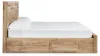 Ashley Furniture B1050B13 Ashley Furniture B1050B13 Hyanna - King Panel Bed With 6 Storage Drawers - Tan