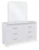 Ashley Furniture PCB392B1 Jarlee - Dresser And Mirror - White