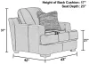 Jackson Furniture Industries 450701-1273/89-3073/89 Marco - Leather Chair - Chocolate