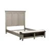 Liberty Furniture 457-BR-QSB Liberty Furniture 457-BR-QSB Ivy Hollow - Queen Storage Bed - Weathered Linen / Dusty Taupe