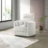 New Classic U5482-18-WHT New Classic U5482-18-WHT Embrace - Swivel Accent Chair - Cream