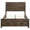 CoasterEveryday 222631Q Woodmont - Wood Queen Storage Panel Bed - Rustic Golden Brown