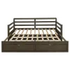 CoasterEssence 305706 Sorrento - 2-Drawer Twin Long Daybed With Extension Trundle - Gray