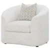 CoasterEssence 509173 Rainn - Boucle Upholstered Sloped Arm Accent Chair - Latte