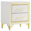 Coaster Fine Furniture 224732 Lucia - 2-Drawer Nightstand - White