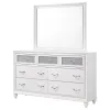 CoasterEveryday 205893M Barzini - 7-Drawer Dresser With Mirror - White