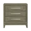 Liberty Furniture 789-BR61 Brentwood - 3 Drawer Nightstand With Charging Station - Sandstone