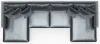 Jackson Furniture Industries 2245/75/31/76-23 Jackson Furniture Industries 2245/75/31/76-23 Remington - 4 Piece Modular Double Chaise Sectional - Slate