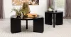 Coaster Fine Furniture 709678-S2 Cordova - 2 Piece Solid Wood Coffee And End Table Set - Black