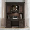Liberty Furniture 765-HO121 Provence Park - Jr Executive Credenza Hutch - Chateau Brown