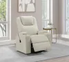 Coaster Fine Furniture 609477P Armstrong - Upholstered Power Lift Massage Recliner - Ivory