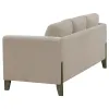 Coaster Fine Furniture 511101 Islington - Fabric Upholstered Panel Arm Sofa - Taupe