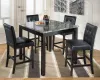 Ashley Furniture D154-223 Maysville - Square Counter TBL Set (Set of 5) - Black