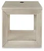 Ashley Furniture T791-2 Marxhart - Square End Table - Bisque