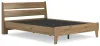 Ashley Furniture EB1866B3 Ashley Furniture EB1866B3 Deanlow - Queen Platform Panel Bed - Honey