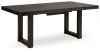 Ashley Furniture D618-35 Neymorton - Rectangular Dining Room Butterfly Extension Table - Dark Grayish Brown