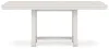 Ashley Furniture D642/32/124(3)/60 Ashley Furniture D642/32/124(3)/60 Robbinsdale - 8 Pc. - Rectangular Counter Height Dining Extension Table, 6 Barstools, Server - Antique White